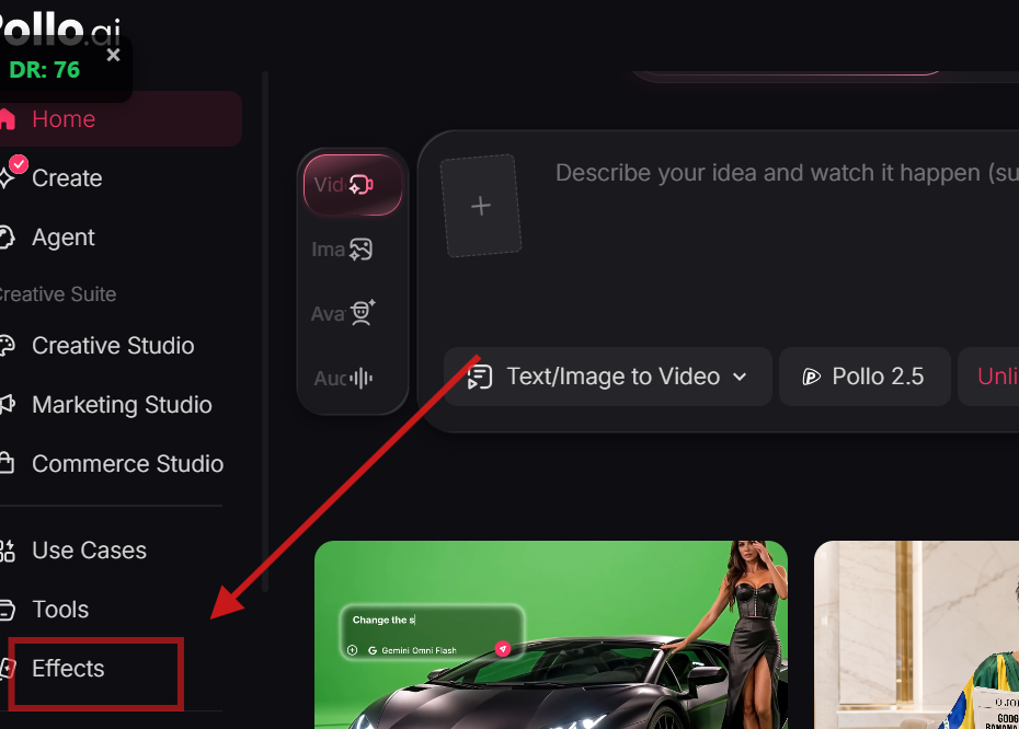 Źródłowy materiał wizualny 2 do poradnika: 3 darmowe generatory wideo z pocałunkiem: Pollo AI, ClipFly i VideoAny
