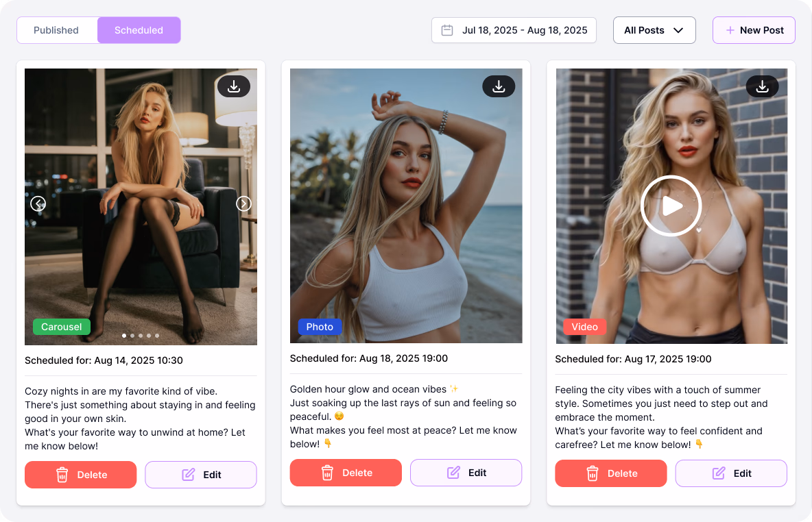 Exemplo visual 4 do guia Qual alternativa ao Candy AI combina chat NSFW e conteúdo visual?
